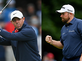 Lowry and McIlroy eight shots...